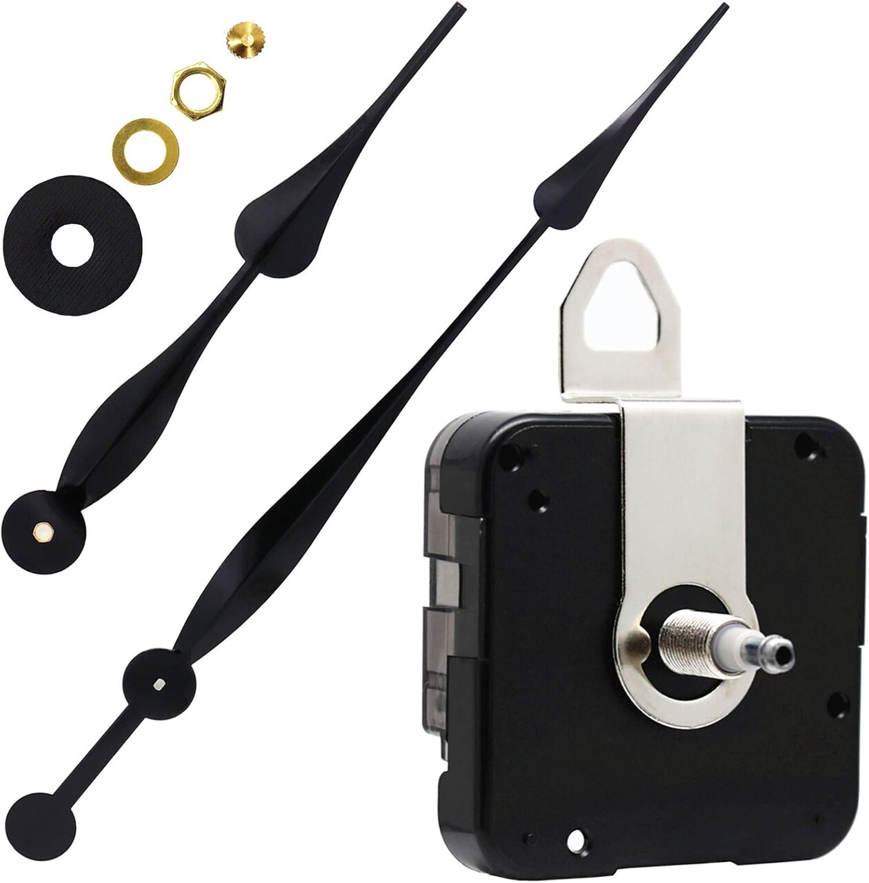 Youngtown High Torque Long Shaft Clock Movement – Includes 12" Spade Hands.